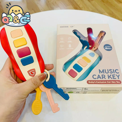 Muzieknachtsleutel | Educatief Speelgoed voor Kinderen | Buzzer & Licht voor Zintuiglijke Ontwikkeling