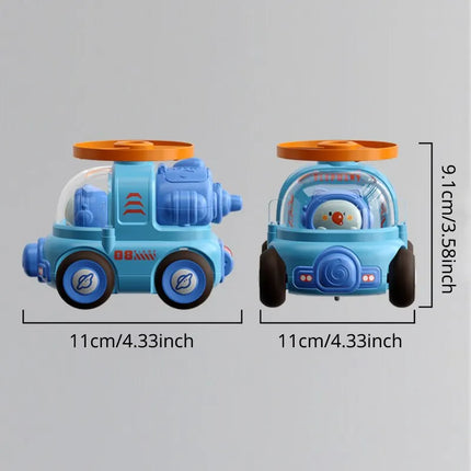 Kleurrijke Speelgoedauto | Dynamische Roterende Delen & Geluidseffecten | Creatief Speelplezier | ABS-plastic | Saltomortalen & Stunts | Interactief Speelgoed | Geschikt voor Kinderen