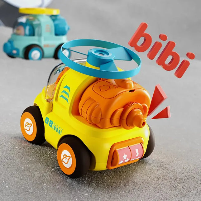 Kleurrijke Speelgoedauto | Dynamische Roterende Delen & Geluidseffecten | Creatief Speelplezier | ABS-plastic | Saltomortalen & Stunts | Interactief Speelgoed | Geschikt voor Kinderen