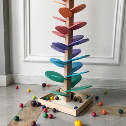 Houten Regenboogblokjes | Educatief Houten Speelgoed | Sensorisch Speelplezier & Motorische Ontwikkeling | Duurzaam Materiaal | Verschillende Maten | Creatief Kinderspeelgoed