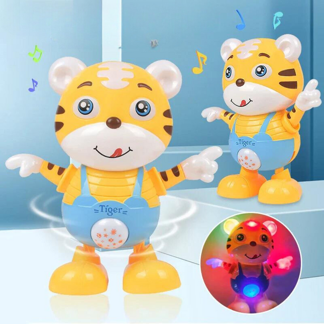 Dansende Tijgerrobot | LED-licht en muziek | Educatief speelgoed | Motorische ontwikkeling | ABS kunststof