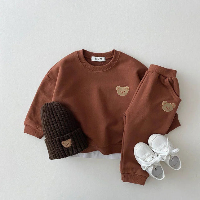 Peuterset met Zachte Trui | Kindermode Outfit | Compleet Set met Broek en Hoed | Baby Kleding