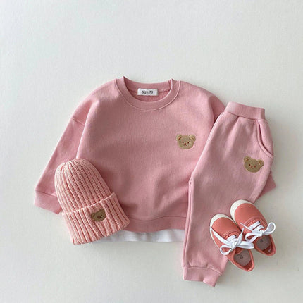 Peuterset met Zachte Trui | Kindermode Outfit | Compleet Set met Broek en Hoed | Baby Kleding