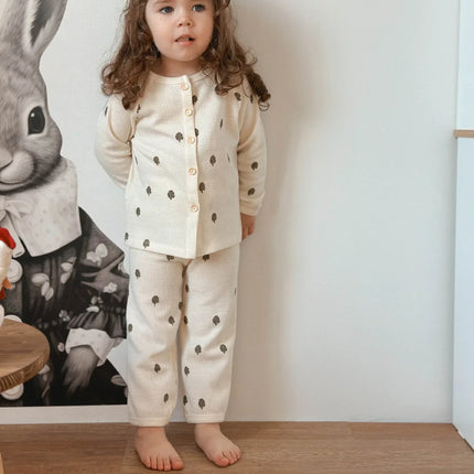 Kinderen Pyjama Set | Zachte Ademend Katoen | Unisex | Allergievriendelijk | Comfortabele Pasvorm | Voor Gevoelige Huid