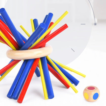 Woodn Mikado Spel | Strategisch Behendigheidsspel | Concentratie en Geduld | Bamboe Materialen | Educatief en Duurzaam | Geschikt voor Kinderen 3+