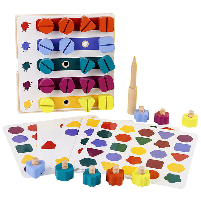 Houten Constructiespel | Stimuleert Creativiteit en Vaardigheden | Kinderen 3+ | Educatief Speelgoed