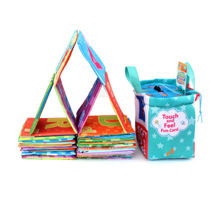 Baby Activiteitenboek | Stimulatie en Ontwikkeling Set | 26 Boeken + Opbergtas | Educatief Speelgoed | 12m+