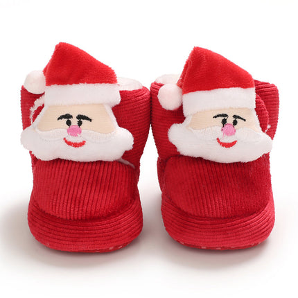 Baby sloffen | Winter sloffen voor baby's | Kerst sloffen | Antislip baby schoentjes | Warm en ademend katoen | Peuter sloffen | Comfortabele baby pantoffels | Slip-on ontwerp | Geweldig voor spelen en ontspanning