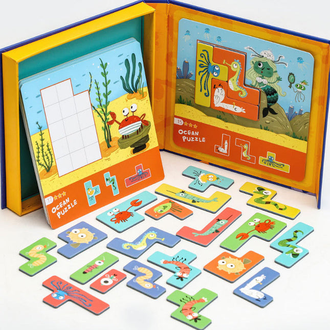 Ocean Dieren Puzzel | Educatief Speelgoed | Creatieve Onderwater Wereld | Voor Kinderen 3 Jaar + | Ontwikkeling Vaardigheden