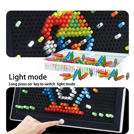 Magische Bouwset voor Kinderen | Educatief Speelgoed met Lichtpaneel | Creatief Constructiespel 296 Stuks | Leerzaam en Veilig Bouwspeelgoed | Stimuleren van Fantasie en Creativiteit | Perfect Geschenk