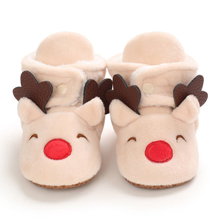 Baby sloffen | Winter sloffen voor baby's | Kerst sloffen | Antislip baby schoentjes | Warm en ademend katoen | Peuter sloffen | Comfortabele baby pantoffels | Slip-on ontwerp | Geweldig voor spelen en ontspanning