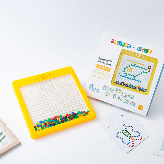 DrawBoard Magnetisch Tekenbord | Creatief Speelgoed voor Kinderen | Inclusief Magnetische Pen & Spelkaarten | Compact Ontwerp | Stimuleert Hand-Oog Coördinatie
