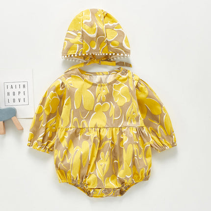 Baby Romper | Lang Mouw | Meisje | Zacht Katoen | Ademend Comfort | Verstelbare Sluiting | Casual Speelstijl