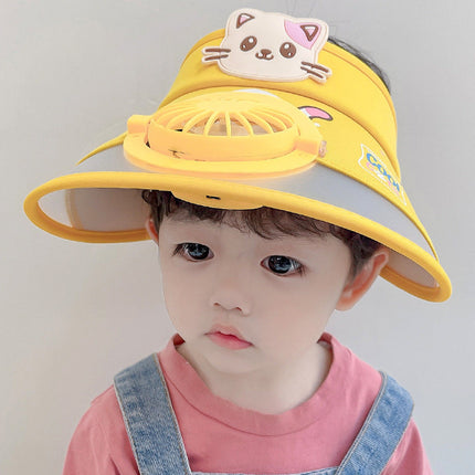 Mini Fashion Ventilator Pet | Zomer Cap met USB-Oplaadbare Ventilator | UV-Beschermend | Casual Design