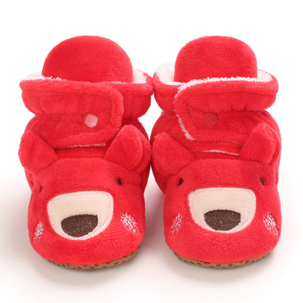 Baby sloffen | Winter sloffen voor baby's | Kerst sloffen | Antislip baby schoentjes | Warm en ademend katoen | Peuter sloffen | Comfortabele baby pantoffels | Slip-on ontwerp | Geweldig voor spelen en ontspanning