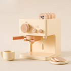 Houten Speelgoed Espressomachine Set | Kinderspeelgoed Café | Duurzaam Hout | Compact Ontwerp | Realistische Details | Educatief Fantasiespel