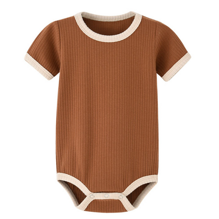 Baby Romper | Zacht Ademend Katoen | Moderne Kleuren | Comfortabele Pasvorm | Eenvoudig Omkleden | Voor Binnen & Buiten | Machinewasbaar | Ideaal Voor Zomerse Dagen