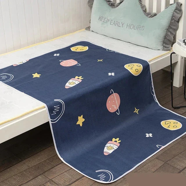 ComfyCub Verschoonmat | Waterdicht & Absorberend | Zacht Katoen | Herbruikbaar & Wasbaar | Reisvriendelijk