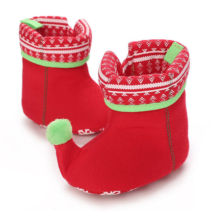 Baby sloffen | Winter sloffen voor baby's | Kerst sloffen | Antislip baby schoentjes | Warm en ademend katoen | Peuter sloffen | Comfortabele baby pantoffels | Slip-on ontwerp | Geweldig voor spelen en ontspanning