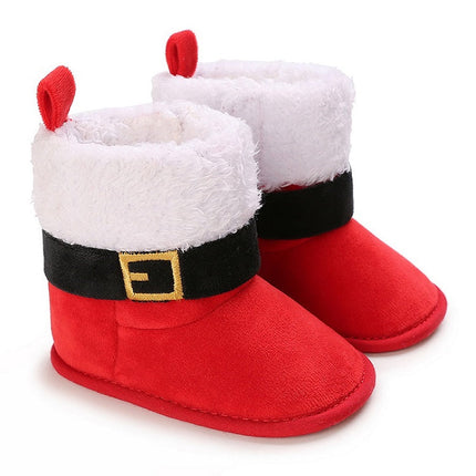 Baby sloffen | Winter sloffen voor baby's | Kerst sloffen | Antislip baby schoentjes | Warm en ademend katoen | Peuter sloffen | Comfortabele baby pantoffels | Slip-on ontwerp | Geweldig voor spelen en ontspanning