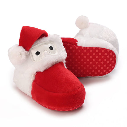 Baby sloffen | Winter sloffen voor baby's | Kerst sloffen | Antislip baby schoentjes | Warm en ademend katoen | Peuter sloffen | Comfortabele baby pantoffels | Slip-on ontwerp | Geweldig voor spelen en ontspanning