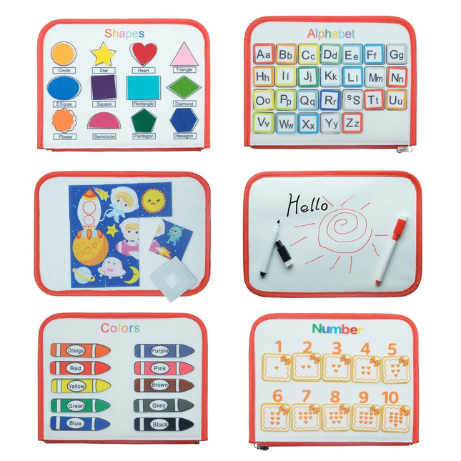 Educatieve Montessori Voelboek | Sanse-Activiteiten | Tactiele Ontwikkeling | 2+ Jaar | Filt Materiaal
