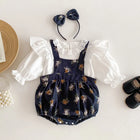 Kleding Set Meisjes | Kinder Blouse Romper en Haarband | Comfortabel en Elegant Outfit voor Feestjes