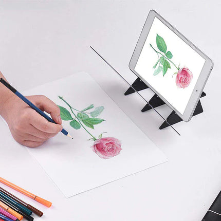Tekenprojector voor Kinderen | Educatief Speelgoed Met LED Licht | Creatief Tekenset | Projecteer En Teken Met Telefoon Of Tablet | Kunstzinnige Ontwikkeling Voor Kinderen | Inclusief Standaard En Adapter