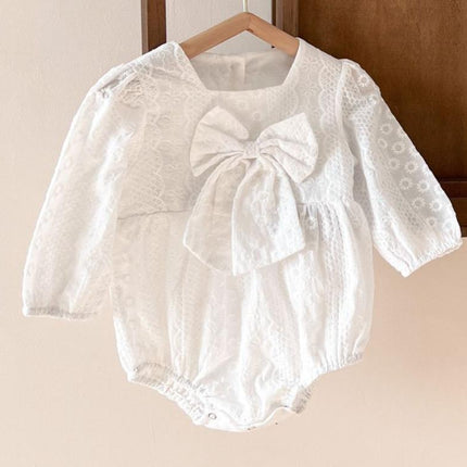 Baby Romper | Lang Mouw | Meisje | Zacht Katoen | Ademend Comfort | Verstelbare Sluiting | Casual Speelstijl