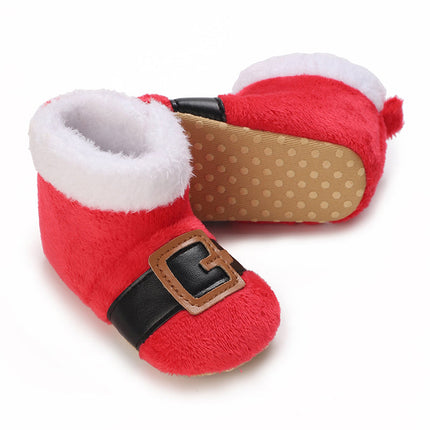 Baby sloffen | Winter sloffen voor baby's | Kerst sloffen | Antislip baby schoentjes | Warm en ademend katoen | Peuter sloffen | Comfortabele baby pantoffels | Slip-on ontwerp | Geweldig voor spelen en ontspanning