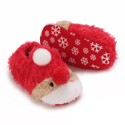 Baby sloffen | Winter sloffen voor baby's | Kerst sloffen | Antislip baby schoentjes | Warm en ademend katoen | Peuter sloffen | Comfortabele baby pantoffels | Slip-on ontwerp | Geweldig voor spelen en ontspanning