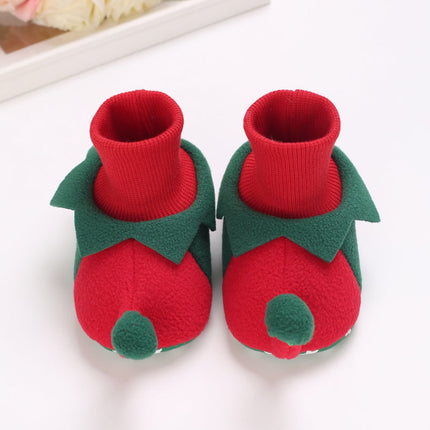 Baby sloffen | Winter sloffen voor baby's | Kerst sloffen | Antislip baby schoentjes | Warm en ademend katoen | Peuter sloffen | Comfortabele baby pantoffels | Slip-on ontwerp | Geweldig voor spelen en ontspanning