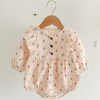 Baby Romper | Lang Mouw | Meisje | Zacht Katoen | Ademend Comfort | Verstelbare Sluiting | Casual Speelstijl