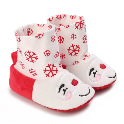Baby sloffen | Winter sloffen voor baby's | Kerst sloffen | Antislip baby schoentjes | Warm en ademend katoen | Peuter sloffen | Comfortabele baby pantoffels | Slip-on ontwerp | Geweldig voor spelen en ontspanning