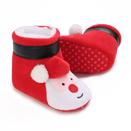 Baby sloffen | Winter sloffen voor baby's | Kerst sloffen | Antislip baby schoentjes | Warm en ademend katoen | Peuter sloffen | Comfortabele baby pantoffels | Slip-on ontwerp | Geweldig voor spelen en ontspanning