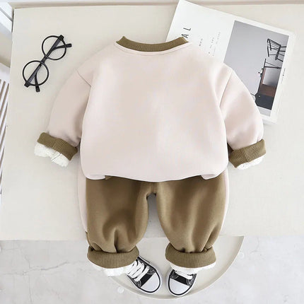 Unisex Baby Joggingpak | Zacht & Warm Katoen | Baby & Peuter Outfit | Sweater & Broek | Ademend & Comfortabel