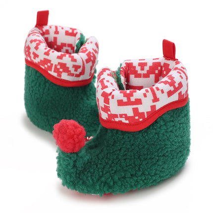 Baby sloffen | Winter sloffen voor baby's | Kerst sloffen | Antislip baby schoentjes | Warm en ademend katoen | Peuter sloffen | Comfortabele baby pantoffels | Slip-on ontwerp | Geweldig voor spelen en ontspanning