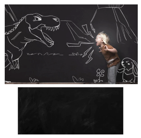 ChalkWall Afneembaar Schoolbordbehang voor Notities en Tekeningen | Inclusief Rengingsdoek & Krijtpen
