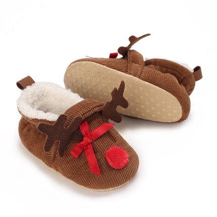 Baby sloffen | Winter sloffen voor baby's | Kerst sloffen | Antislip baby schoentjes | Warm en ademend katoen | Peuter sloffen | Comfortabele baby pantoffels | Slip-on ontwerp | Geweldig voor spelen en ontspanning