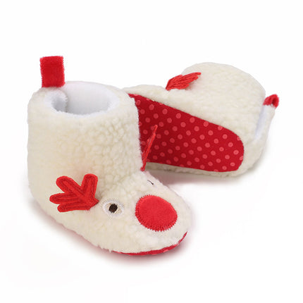 Baby sloffen | Winter sloffen voor baby's | Kerst sloffen | Antislip baby schoentjes | Warm en ademend katoen | Peuter sloffen | Comfortabele baby pantoffels | Slip-on ontwerp | Geweldig voor spelen en ontspanning