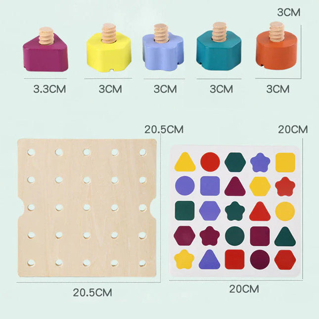 Houten Constructiespel | Stimuleert Creativiteit en Vaardigheden | Kinderen 3+ | Educatief Speelgoed