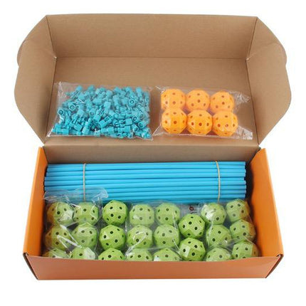 Tenten Bouwset Kinderen | Creatief Speelgoed | Educatief Constructiespeelgoed | Basisvaardigheden STEAM | Binnen/Buiten Gebruik | Veilig Materiaal | 3+ Jaar | Inclusief Connectors & Stokken