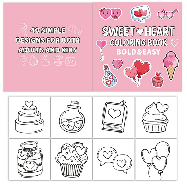 Kleurboek Kinderen | Creatief Tekenplezier | 40 Stevige Pagina's | 21x21 cm | Fantasie & Motoriek Ontwikkeling