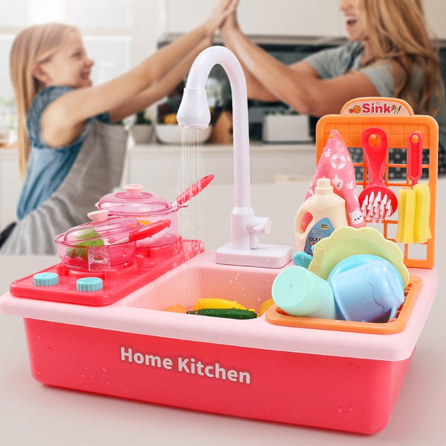 Kinderspeelkeuken | Educatief Speelgoed vanaf 2 Jaar | Inclusief Pannen en Keukengerei | Realistisch Design & Functies | Rolspellen Stimuleren Creativiteit en Sociale Vaardigheden | Compleet Accessoirepakket