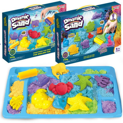 Kinetisch Speelzand Creatief | Dino | Koken | Zee | 500g Speelplezier | Hersenontwikkeling | 3+ | Eindeloos Vormgeven