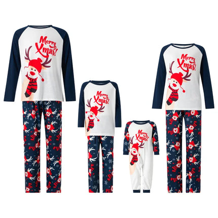 Familie Julepyjama Set | Organisch Katoen Nachtkleding | Comfortabele & Zachte Kerst Pyjama's