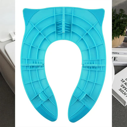 Kindertoilettrainer | Ergonomisch en Veilig | Opvouwbaar Toiletzitje | Potjestraining | Reizen | Antislip | Gemakkelijk Schoon te Maken | Gemaakt in Duurzaam PP-materiaal | Geschikt voor Standaard Toiletten