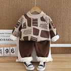 2-delige fleece set kinderkleding | Sweater & Broek | Warm & Comfortabel | Herfst/Winter | 2-5 Jaar