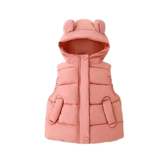 Kinder Bodywarmer Met Capuchon | Warm & Comfortabel | Isolerende Polyester | Unisex Ontwerp | Diverse Maten Beschikbaar | Geschikt Voor Buitenactiviteiten