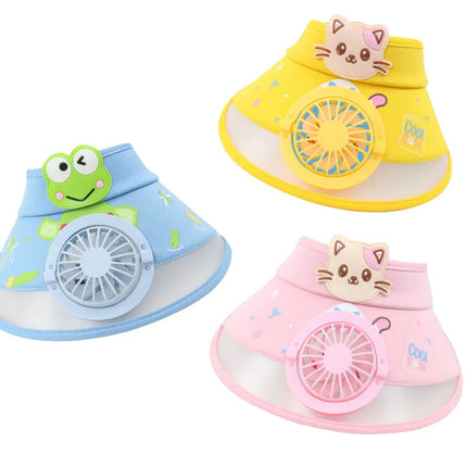 Mini Fashion Ventilator Pet | Zomer Cap met USB-Oplaadbare Ventilator | UV-Beschermend | Casual Design